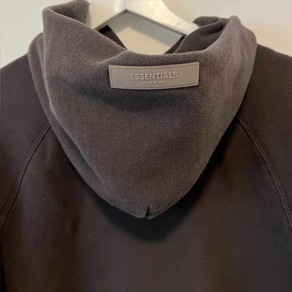 Fear Of God Essentials 1977 Iron Hoodie Sweatshirt Authentic Gray Men’s Size M - Picture 6 of 8